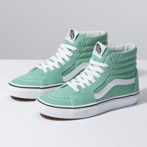 Vans Bayan Spor Ayakkabı Sk8-Hi Yeşil/Beyaz | 74049-779